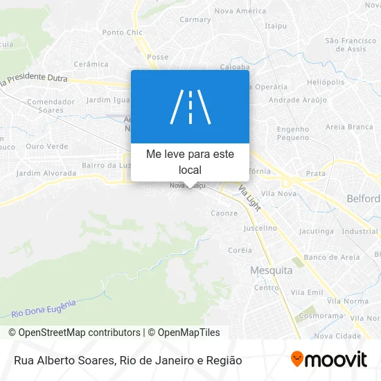 Rua Alberto Soares mapa