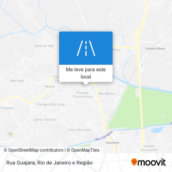 Rua Guajara mapa