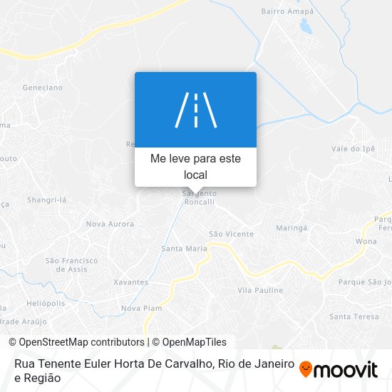 Rua Tenente Euler Horta De Carvalho mapa