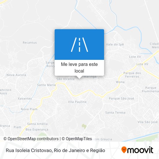 Rua Isoleia Cristovao mapa