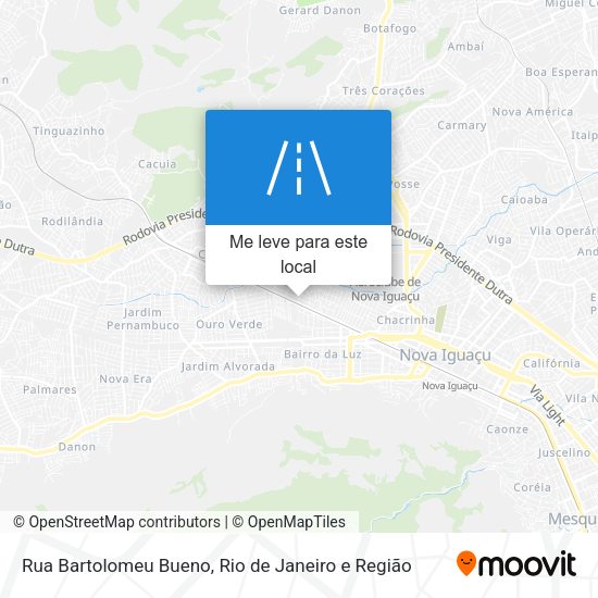 Rua Bartolomeu Bueno mapa