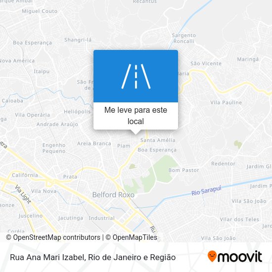 Rua Ana Mari Izabel mapa