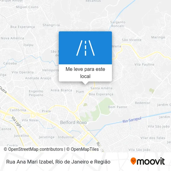 Rua Ana Mari Izabel mapa