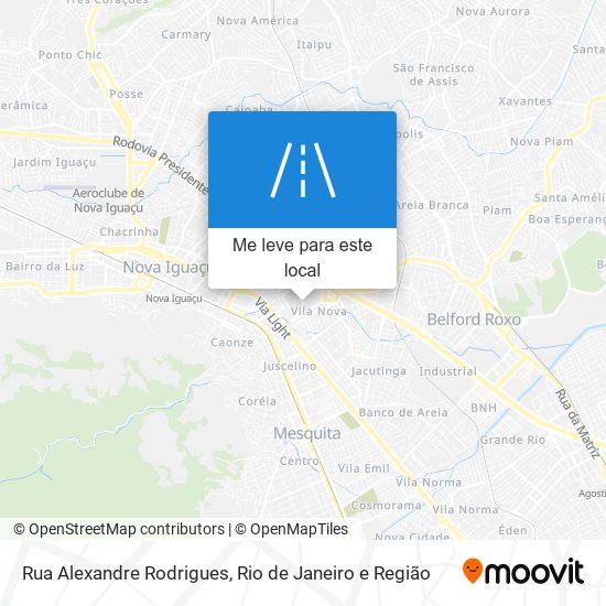 Rua Alexandre Rodrigues mapa