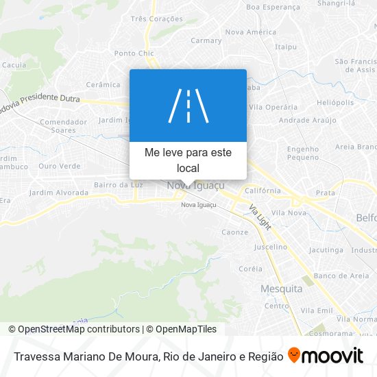 Travessa Mariano De Moura mapa