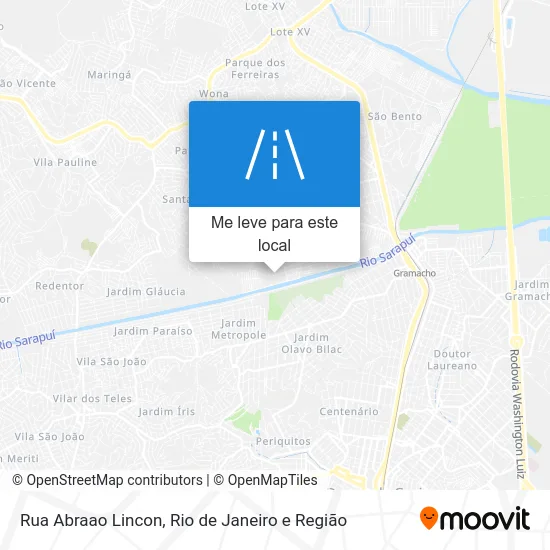 Rua Abraao Lincon mapa