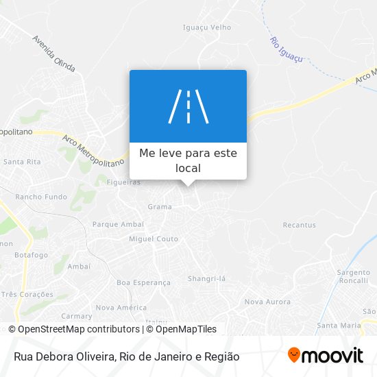 Rua Debora Oliveira mapa