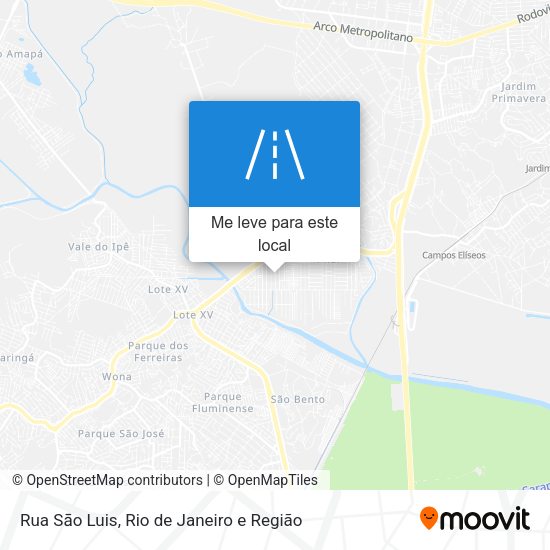 Rua Sāo Luis mapa