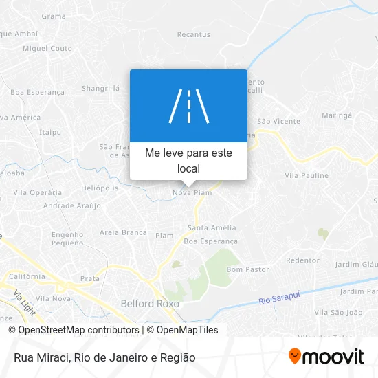Rua Miraci mapa