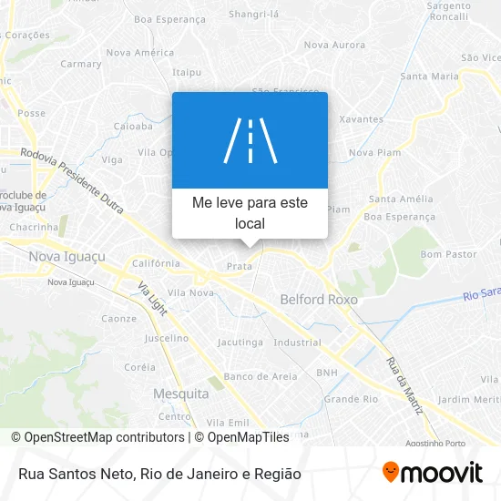 Rua Santos Neto mapa