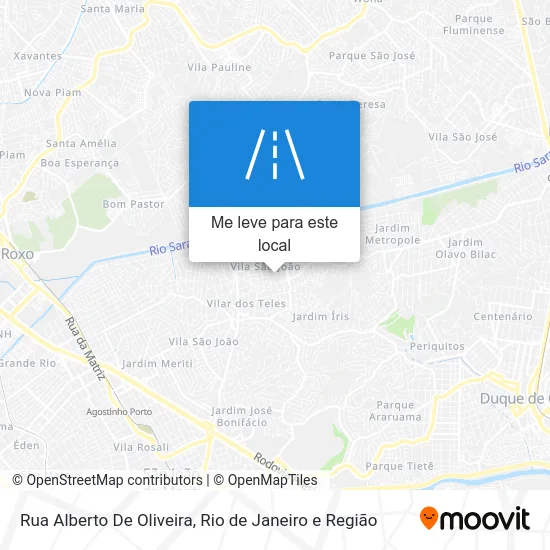 Rua Alberto De Oliveira mapa