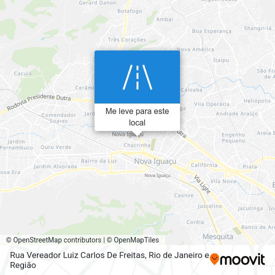 Rua Vereador Luiz Carlos De Freitas mapa