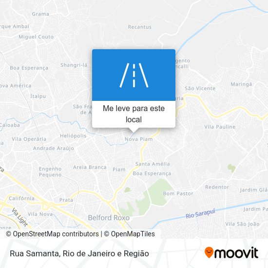 Rua Samanta mapa