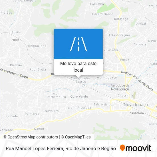 Rua Manoel Lopes Ferreira mapa