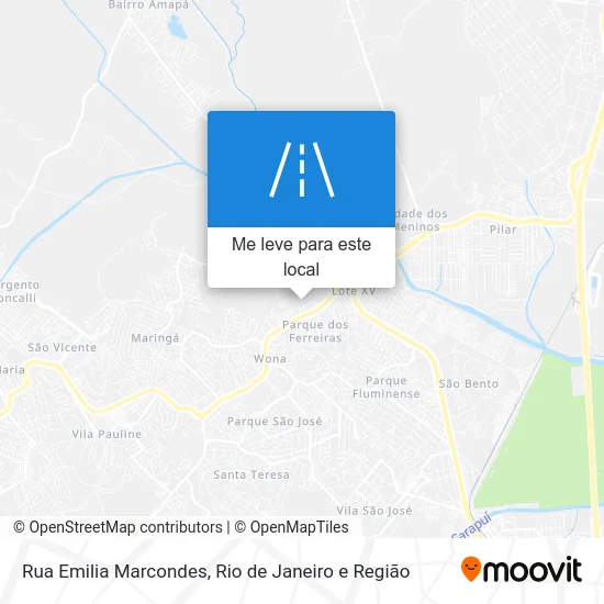 Rua Emilia Marcondes mapa