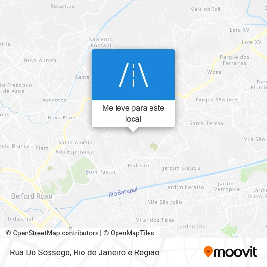 Rua Do Sossego mapa