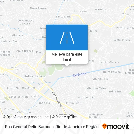 Rua General Delio Barbosa mapa