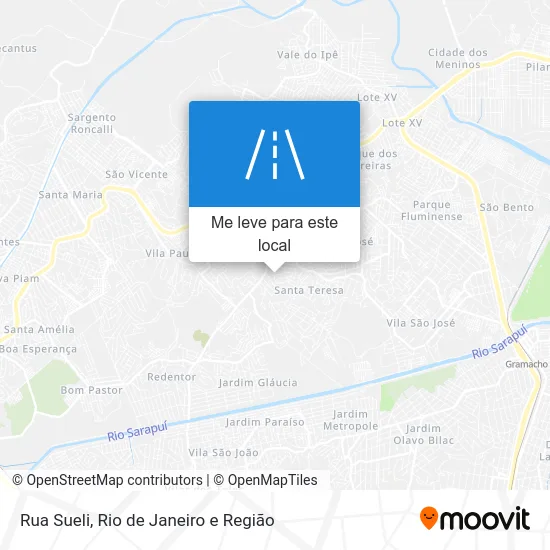 Rua Sueli mapa