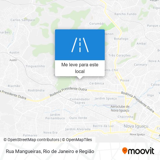 Rua Mangueiras mapa