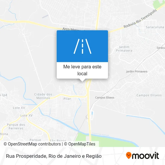 Rua Prosperidade mapa