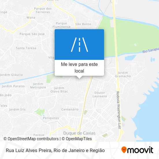 Rua Luiz Alves Preira mapa