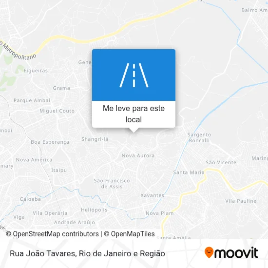 Rua João Tavares mapa
