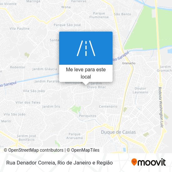 Rua Denador Correia mapa
