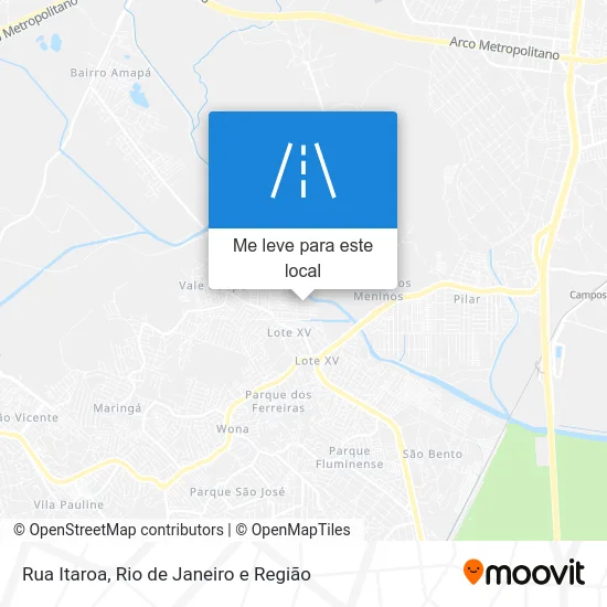 Rua Itaroa mapa