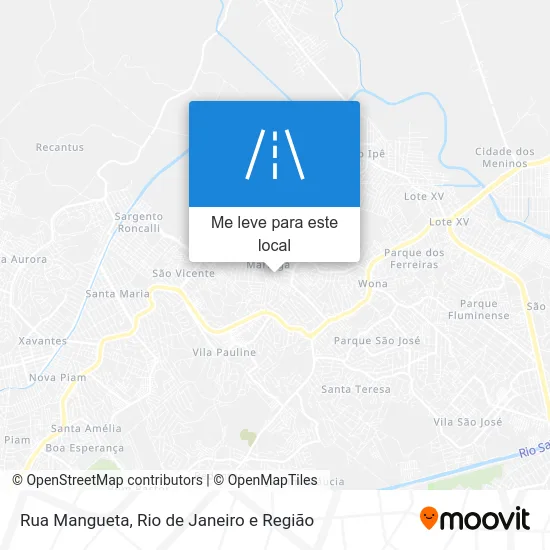 Rua Mangueta mapa