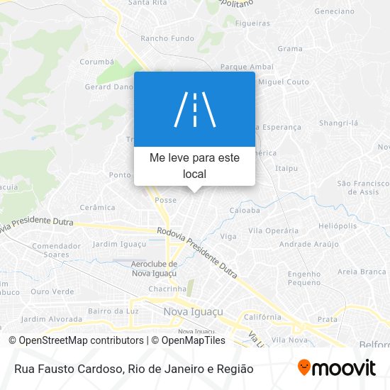 Rua Fausto Cardoso mapa