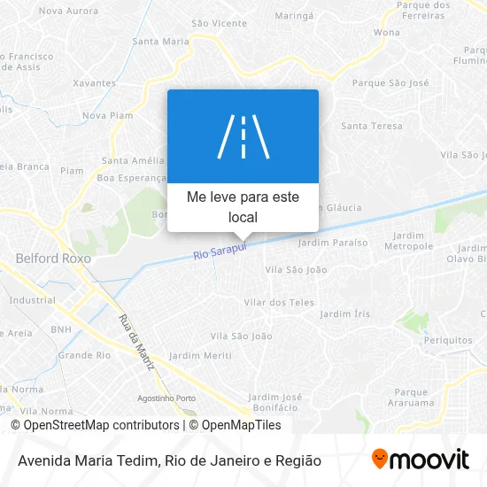 Avenida Maria Tedim mapa