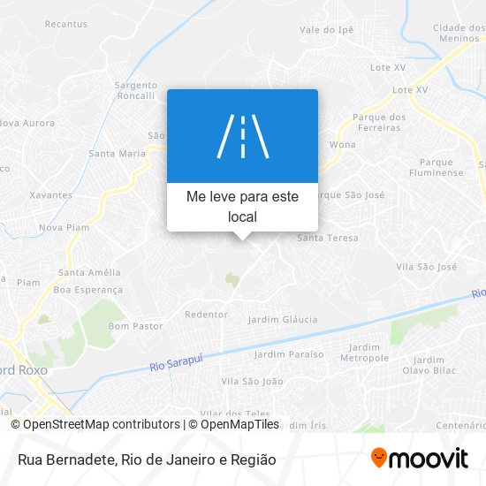 Rua Bernadete mapa