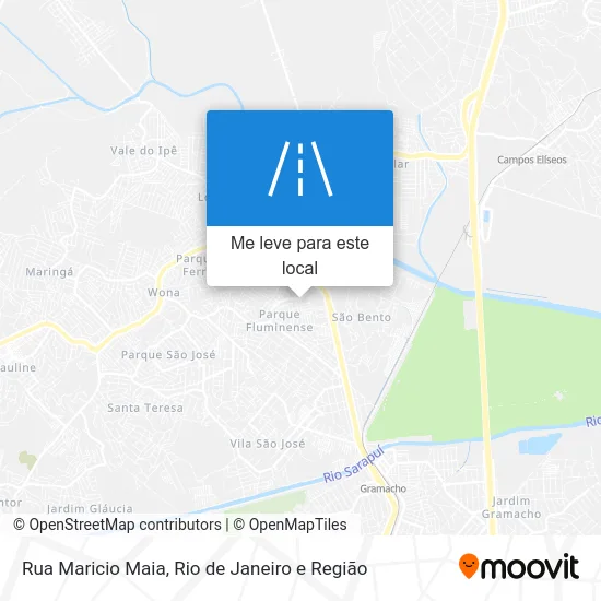 Rua Maricio Maia mapa