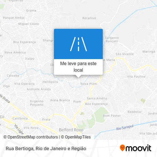 Rua Bertioga mapa