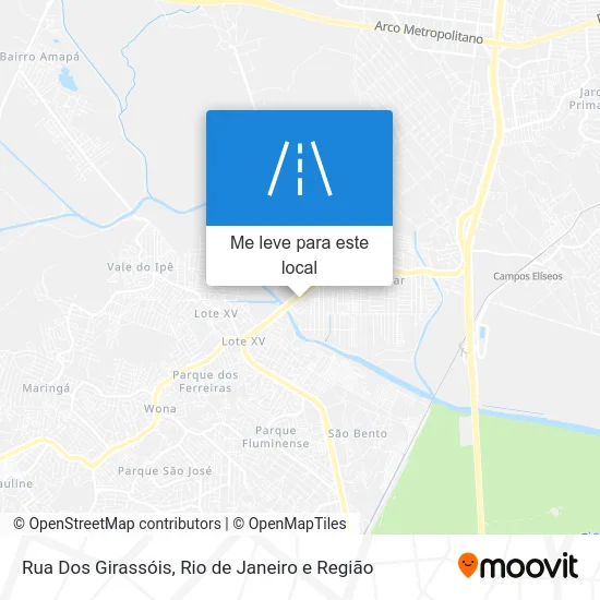 Rua Dos Girassóis mapa