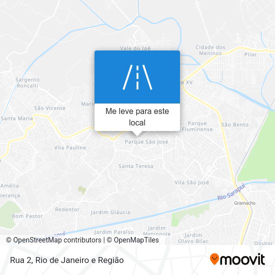 Rua 2 mapa