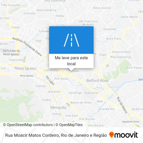 Rua Moacir Matos Cordeiro mapa