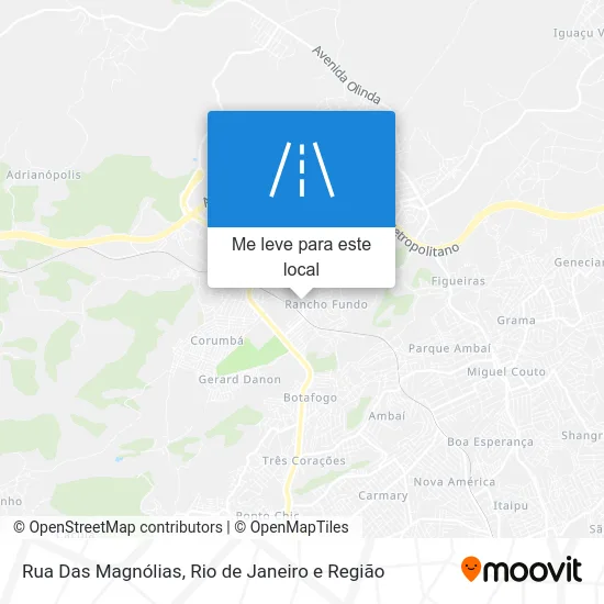 Rua Das Magnólias mapa