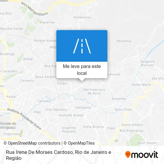 Rua Irene De Moraes Cardoso mapa