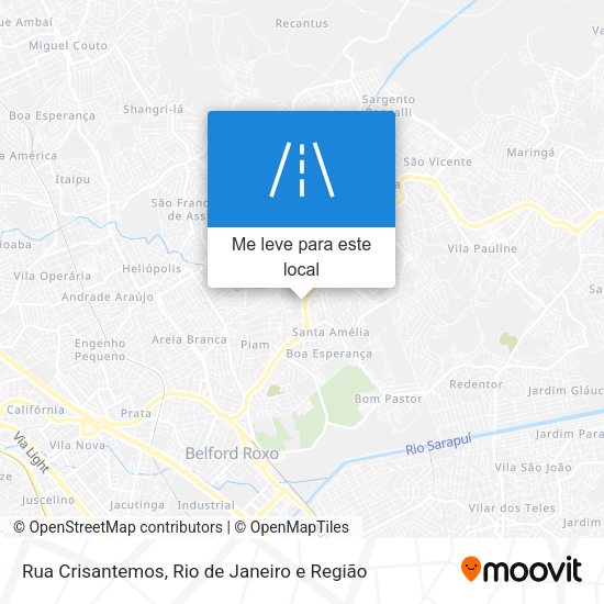 Rua Crisantemos mapa