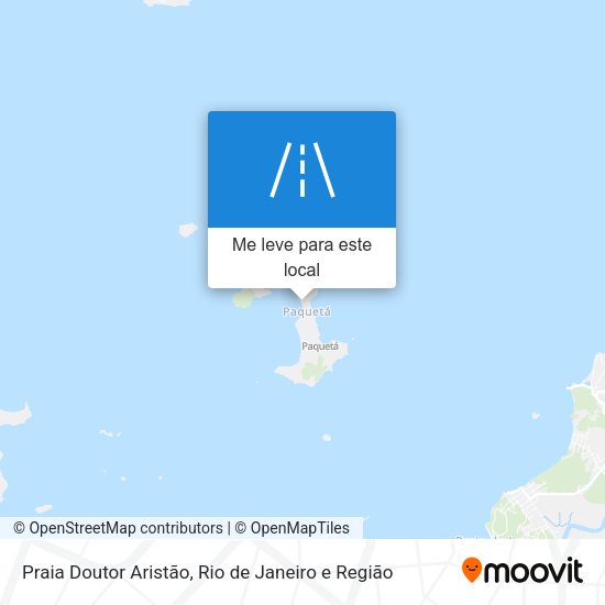 Praia Doutor Aristão mapa