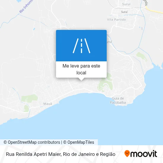 Rua Renilda Apetri Maier mapa