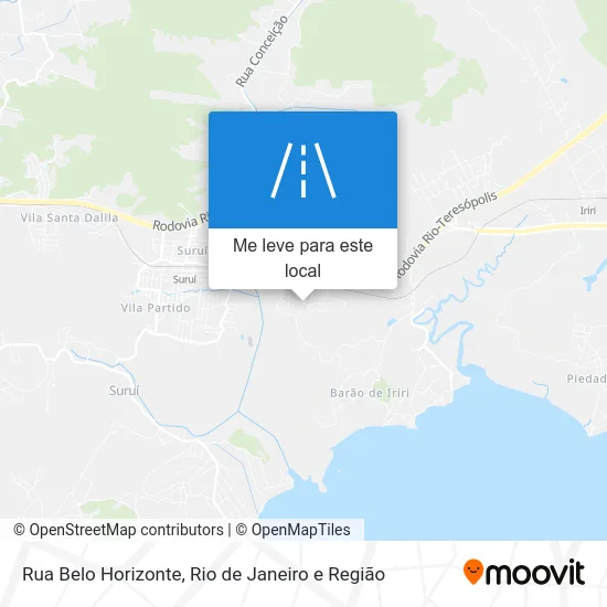 Rua Belo Horizonte mapa