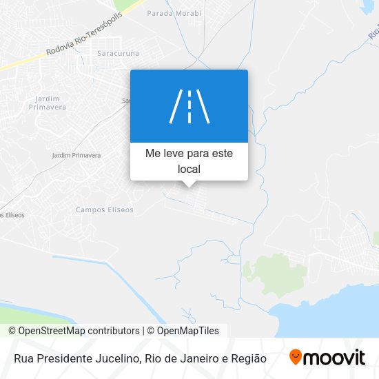 Rua Presidente Jucelino mapa