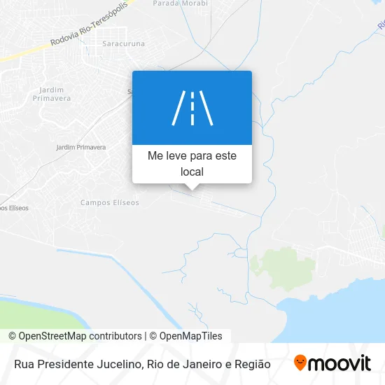Rua Presidente Jucelino mapa