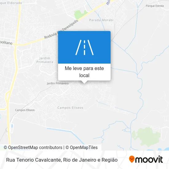 Rua Tenorio Cavalcante mapa
