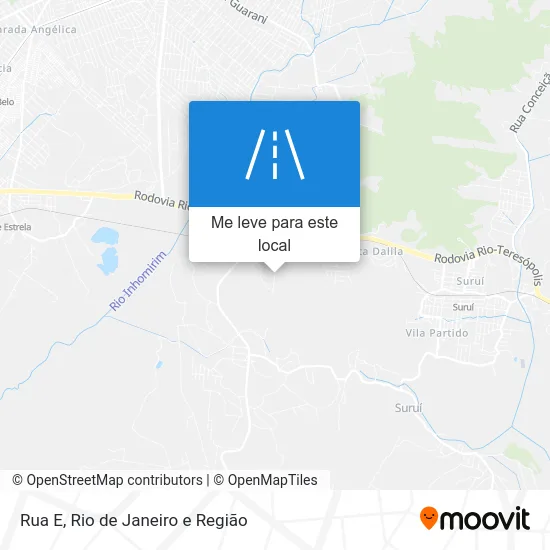 Rua E mapa