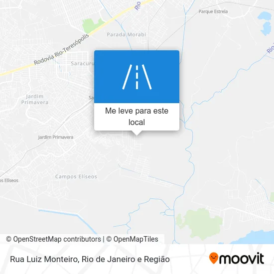 Rua Luiz Monteiro mapa