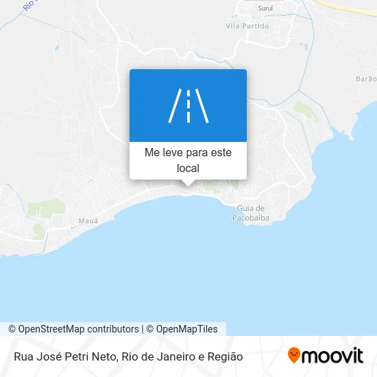 Rua José Petri Neto mapa
