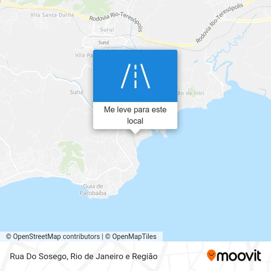 Rua Do Sosego mapa